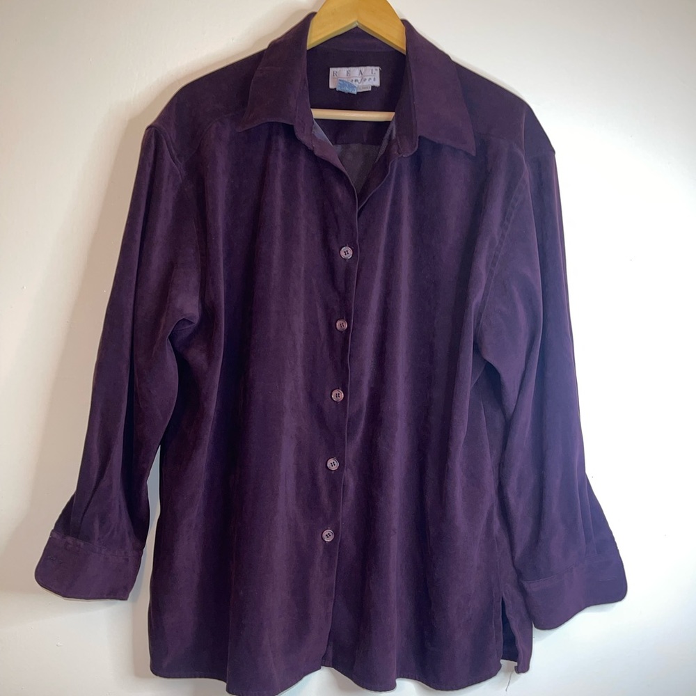 Purple Button Down Shirt